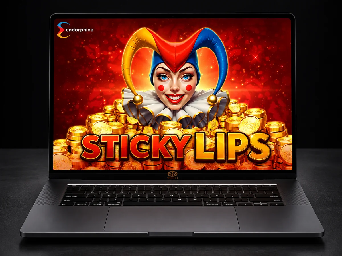 Nebeneinanderstellung von nativer Casino-App und mobiler Browser-Ansicht von Sticky Lips auf einem Smartphone